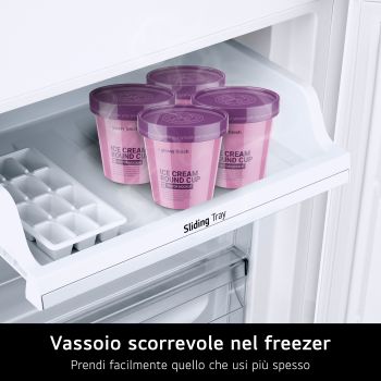 Caratteristica Vassoio scorrevole nel freezer