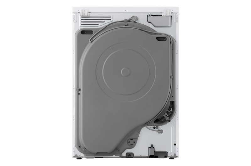 Vista posteriore dell'asciugatrice