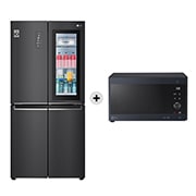 LG Offerta Kit Esclusivo: Frigorifero Multidoor Slim InstaView Door-in-Door Classe E, 530L + Microonde NeoChef 25 litri, potenza 1000W, GMQ844MC5E.MH6565