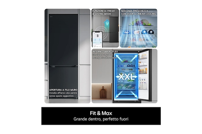 Caratterisitica FIT&MAX frigorifero combinato GBBSJ20EPY