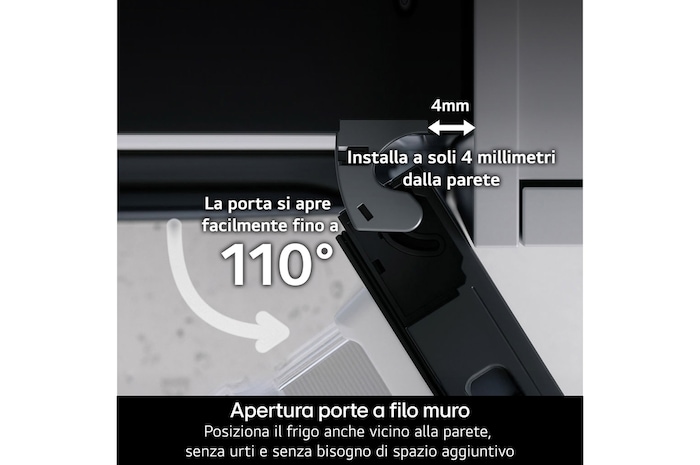 Caratterisitica aperutra a filo muro