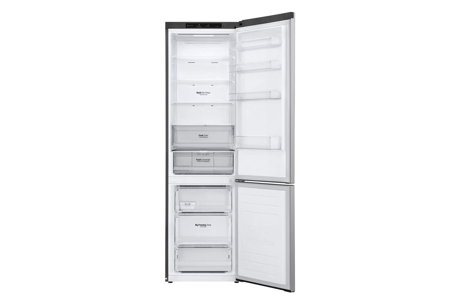 front view with door open