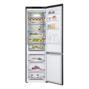 LG Frigorifero combinato | Classe B, 387L | Porte piatte, Metal Fresh, Door&Linear Cooling, Fresh Balancer & Converter | Nero, GBV7280BEV