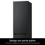 LG Frigorifero combinato | Classe B, 387L | Porte piatte, Metal Fresh, Door&Linear Cooling, Fresh Balancer & Converter | Nero, GBV7280BEV