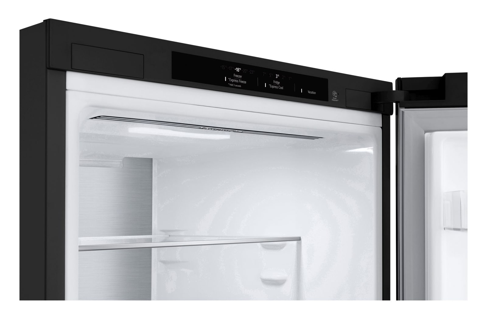 LG Frigorifero combinato | Classe B, 387L | Porte piatte, Metal Fresh, Door&Linear Cooling, Fresh Balancer & Converter | Nero, GBV7280BEV