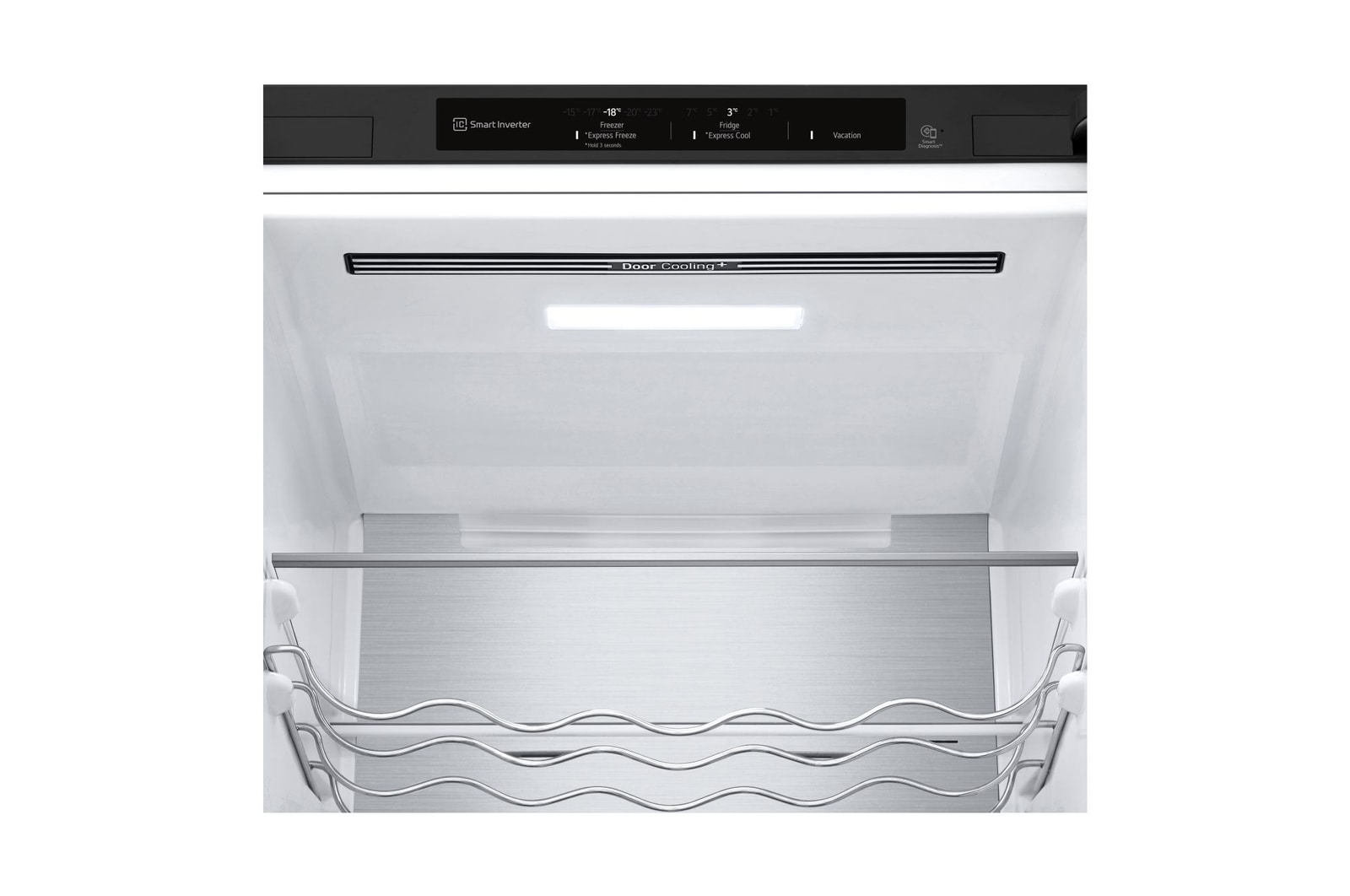 Dettaglio della bocchetta Door Cooling nel frigorifero