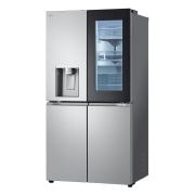 Vista del frigo leggermente girato con porte chiuse