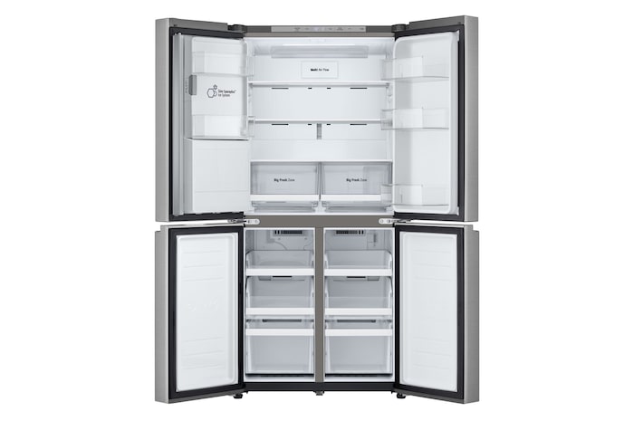 Frigorifero aperto vuoto