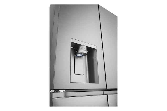 Dettaglio del dispenser di acqua e ghiaccio