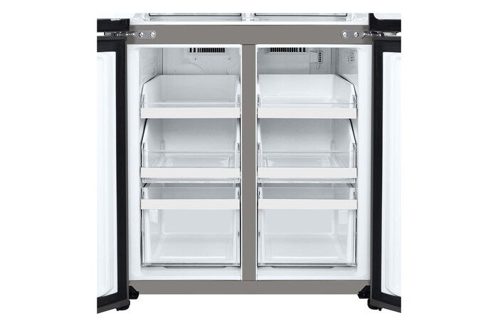 Dettaglio ripiani del freezer