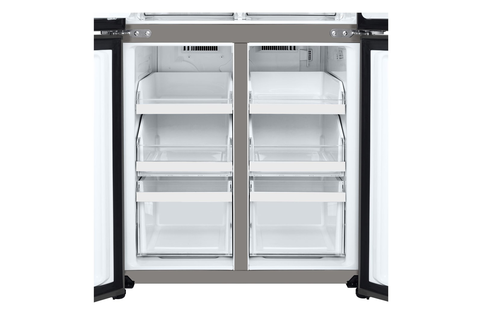 Dettaglio ripiani del freezer