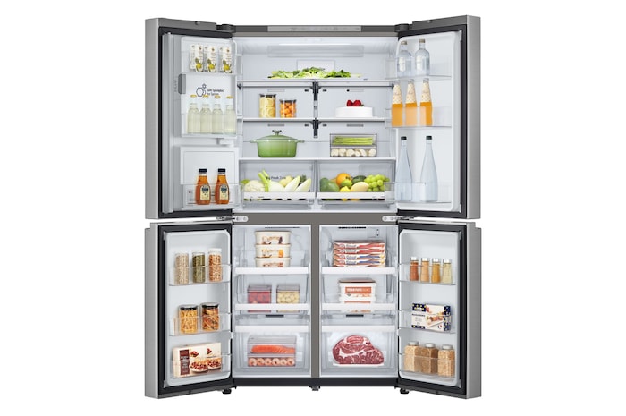 LG Multi-Door Kühlschrank (EEK E, 637L, 179,2 cm hoch) mit Eis-, Crushed Ice- und Wasserspender & Festwasseranschluss ǀ GML960PYFE, GML960PYFE