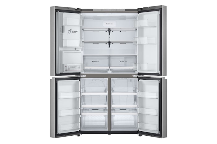 LG Multi-Door Kühlschrank (EEK E, 637L, 179,2 cm hoch) mit Eis-, Crushed Ice- und Wasserspender & Festwasseranschluss ǀ GML960PYFE, GML960PYFE