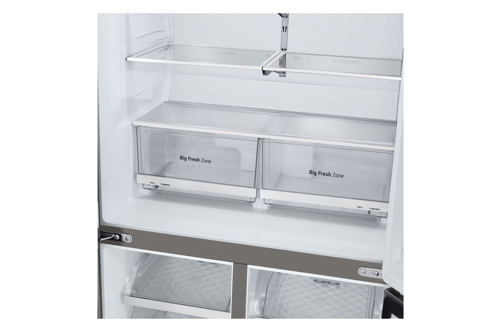 LG Multi-Door Kühlschrank (E, 637L, 179,2 cm hoch) mit Eis-, Crushed Ice- und Wasserspender & Festwasseranschluss ǀ GML960PYFE, GML960PYFE