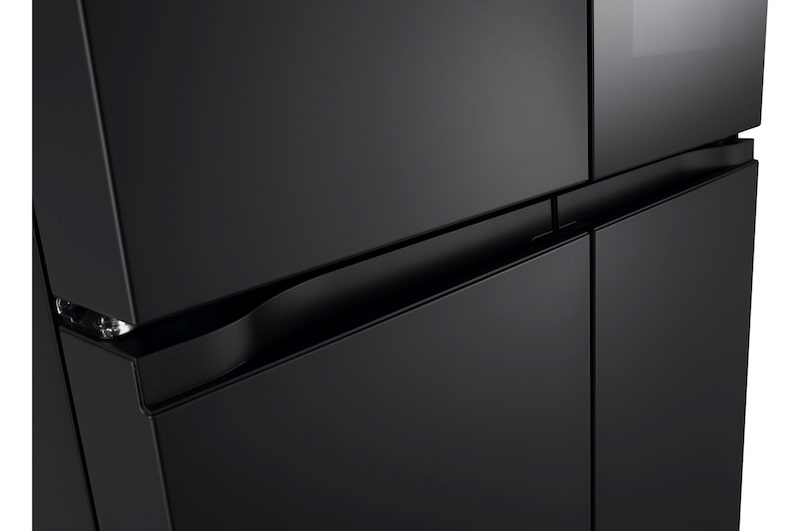 Dettaglio delle maniglie integrate verticali