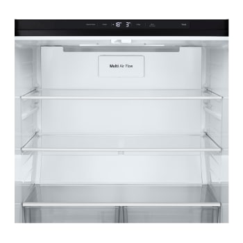 Dettaglio del display e della parte superiore del frigorifero