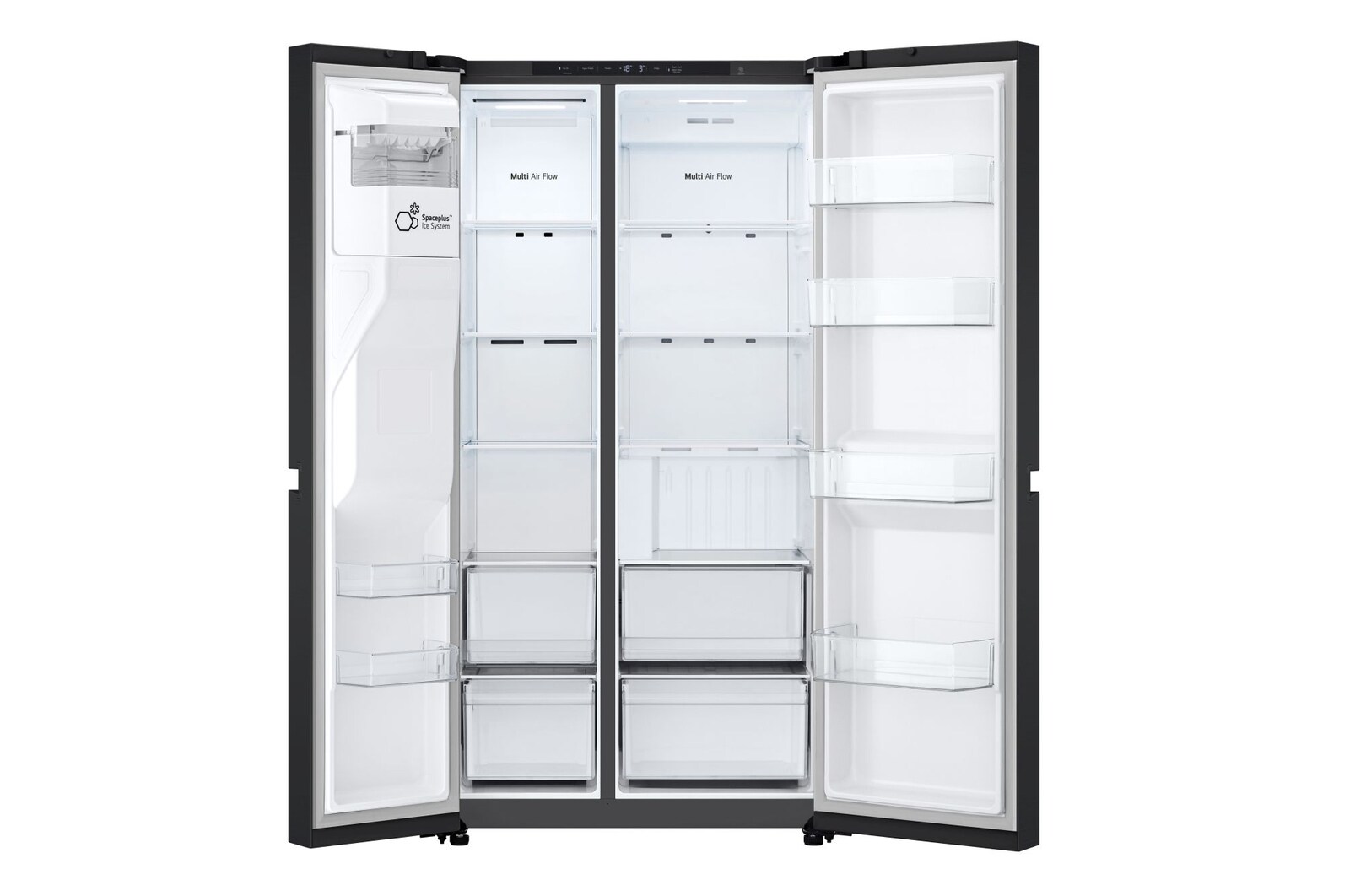 Dettaglio del dispenser di acqua e ghiaccio