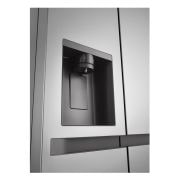 Dettaglio del dispenser di acqua e ghiaccio