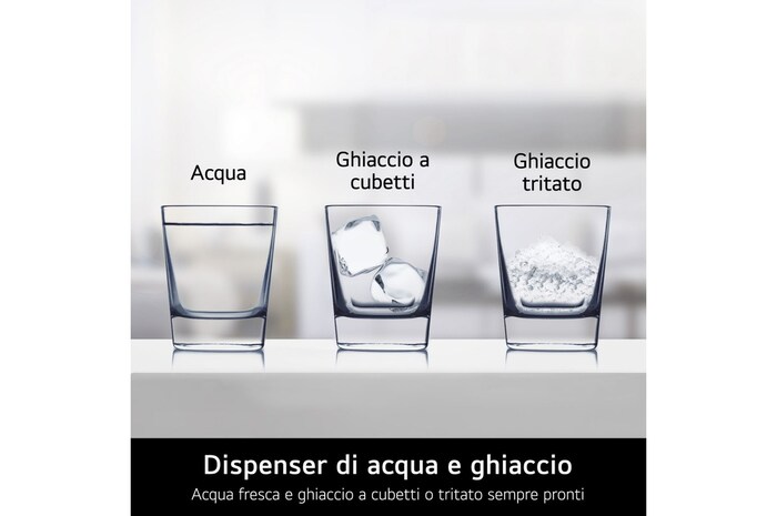 Caratteristica Dispenser di acqua e ghiaccio