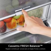 Immagine di Frigorifero Nero Multidoor con Dispenser Acqua e Ghiaccio, Tecnologia No Frost, Capacità 638L