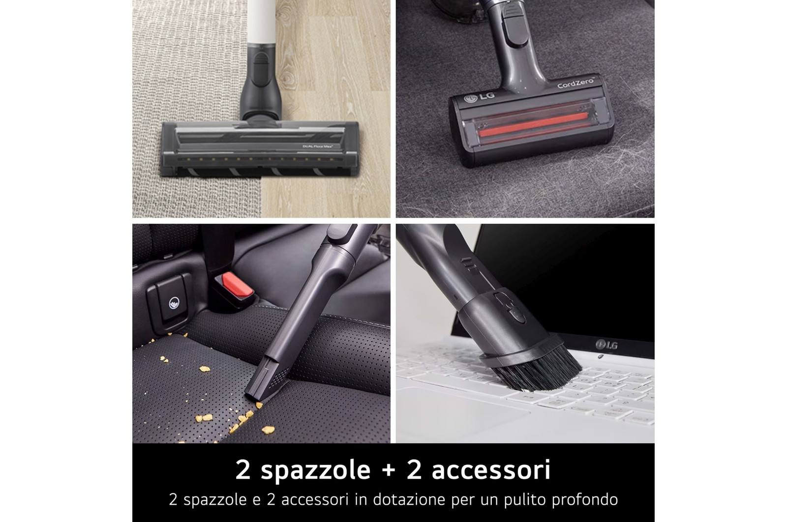 Caratteristica 2 Spazzole + 2 Accessori