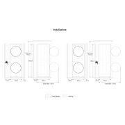Dettaglio delle dimensioni per l'installazione