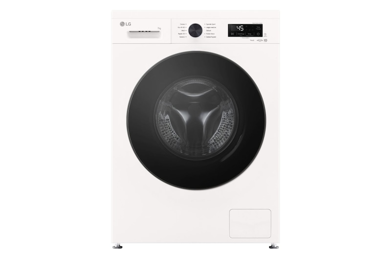 Vista frontale di Lavatrice Slim 7kg Next AI DD™ | Serie X5 Classe A -30% | 1200 giri, Wi-Fi, Vapore | White F2NX10S7NWB