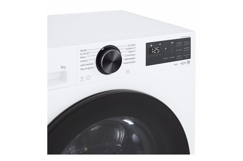 Dettagli comandi frontali lavatrice lavatrice LG F2NX50S8TLB