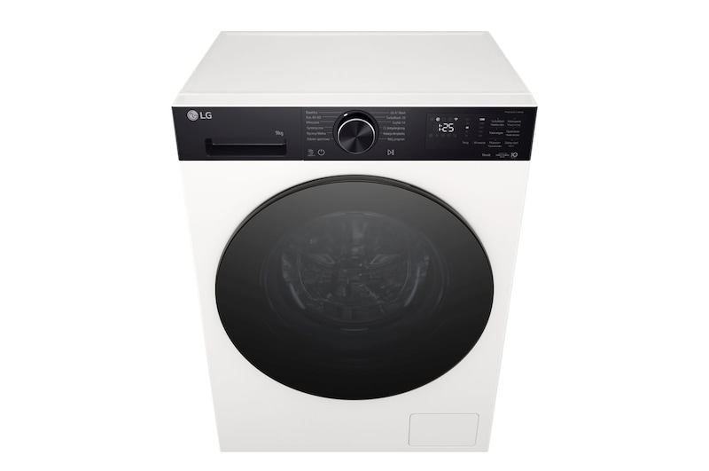 Immagine frontale dall'alto lavatrice Immagine frontale della lavatrice LG F2NX50S9THB Slim 9kg Serie X5 Classe A