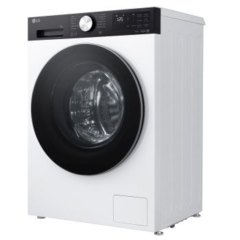 Foto con vista diagonale della lavatrice lavatrice LG F2NX50S9TKC Slim 9kg Serie X5 Classe A