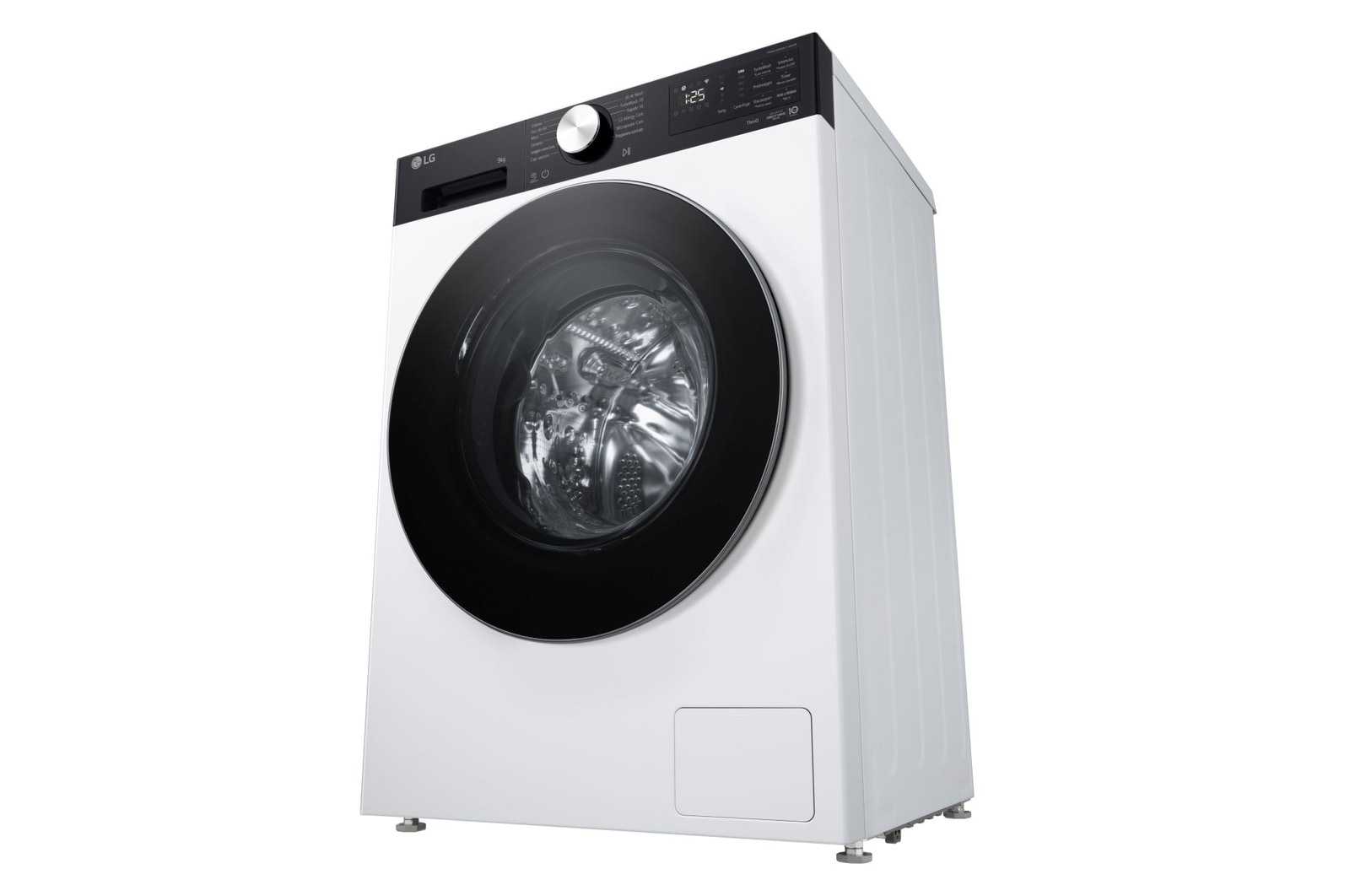 Foto angolare sinistra lavatrice LG F2NX50S9TKC Slim 9kg Serie X5 Classe A