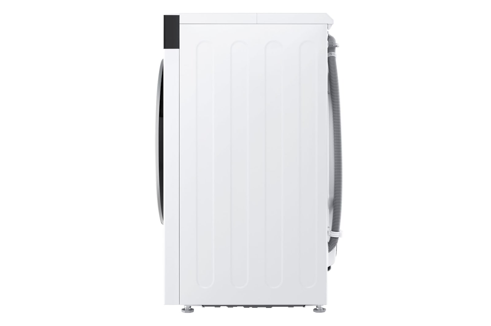 Vista laterale lavatrice lavatrice LG F2NX50S9TKC Slim 9kg Serie X5 Classe A