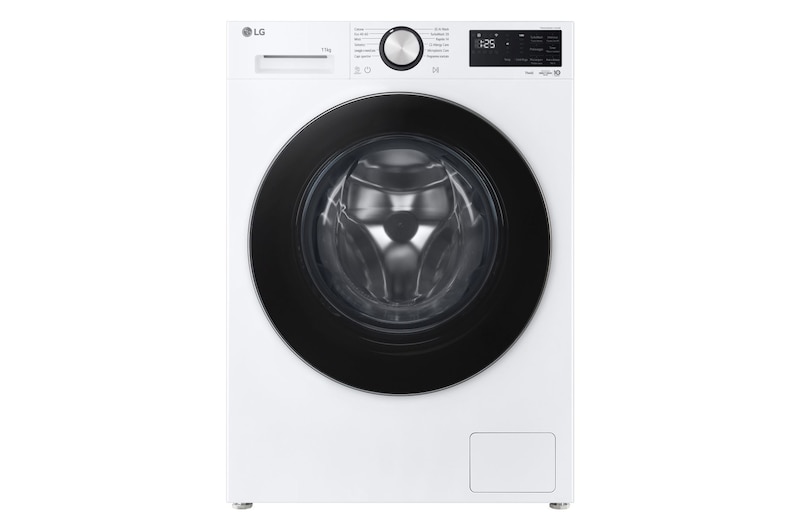 Vista frontale di Lavatrice smart 11kg | Serie X5 Classe A-40% | 1400 giri, Wi-Fi, 6 Motion Direct Drive, Allergy Care, Direct Drive | White F4NX5011TLC