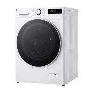 Lavatrice vista da tre quarti rivolta verso sinistra