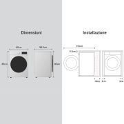 Dimensioni della lavatrice