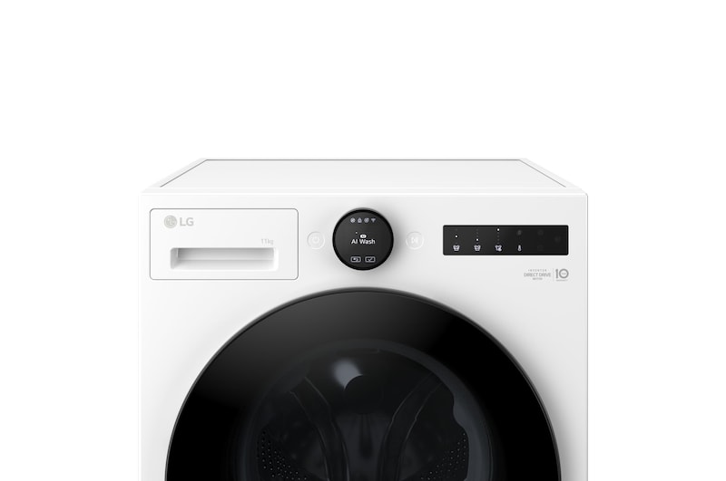 Dettaglio della parte superiore della lavatrice