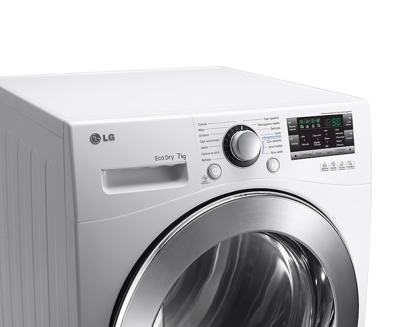 LG Asciugatrice pompa di calore 7Kg in classe A++ e classe di condensazione A., RC7055AH2Z