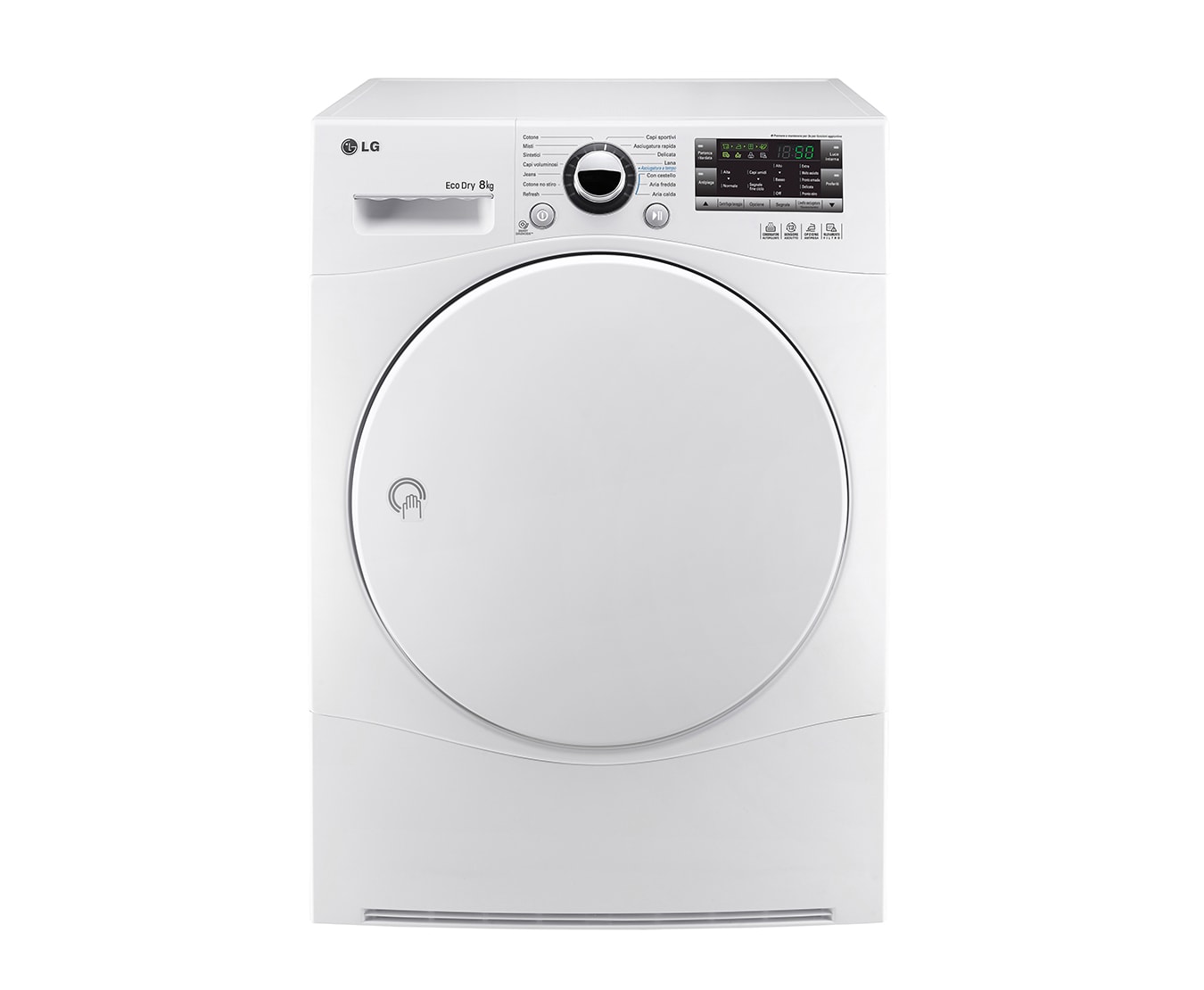 LG Asciugatrice pompa di calore 8 kg in classe A++ e classe di condensazione A., RC8055AH6M