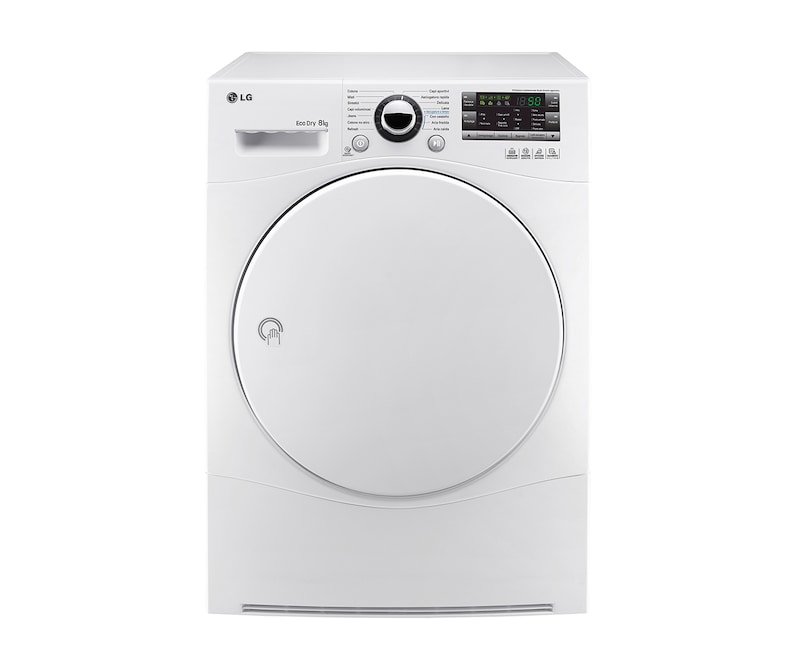 LG Asciugatrice pompa di calore 8 kg in classe A++ e classe di condensazione A., RC8055AH6M