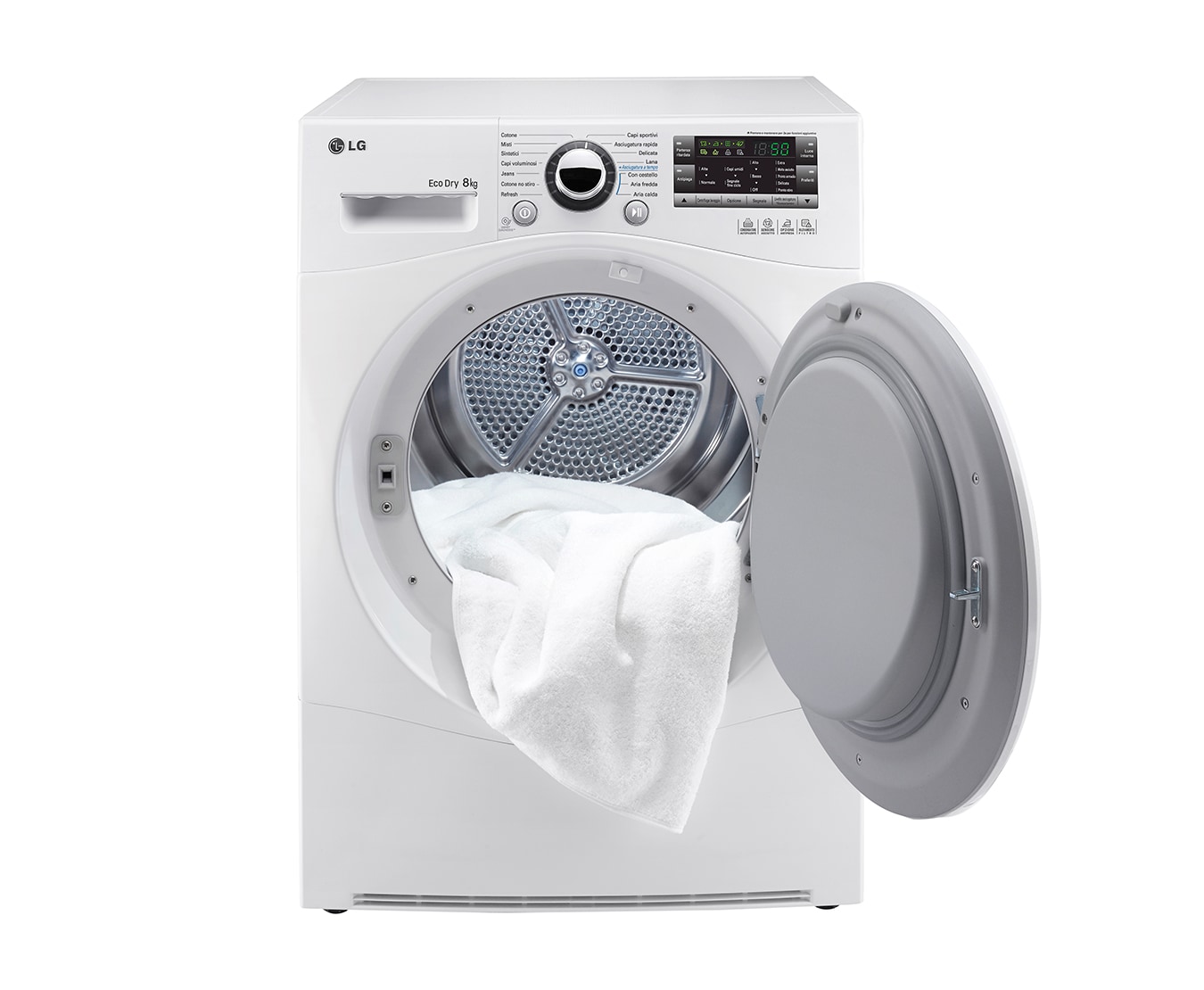 LG Asciugatrice pompa di calore 8 kg in classe A++ e classe di condensazione A., RC8055AH6M