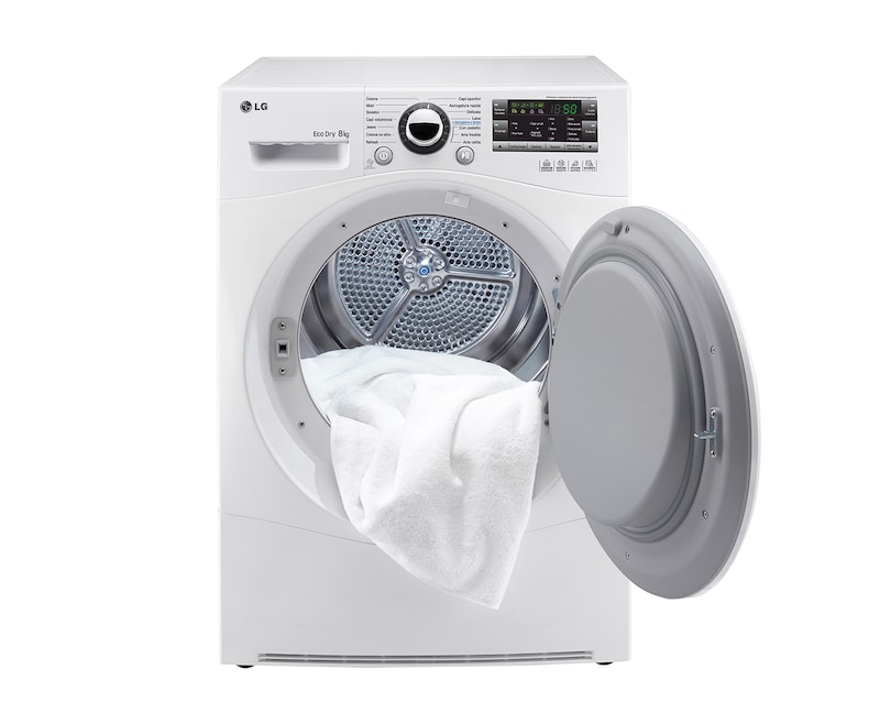 LG Asciugatrice pompa di calore 8 kg in classe A++ e classe di condensazione A., RC8055AH6M