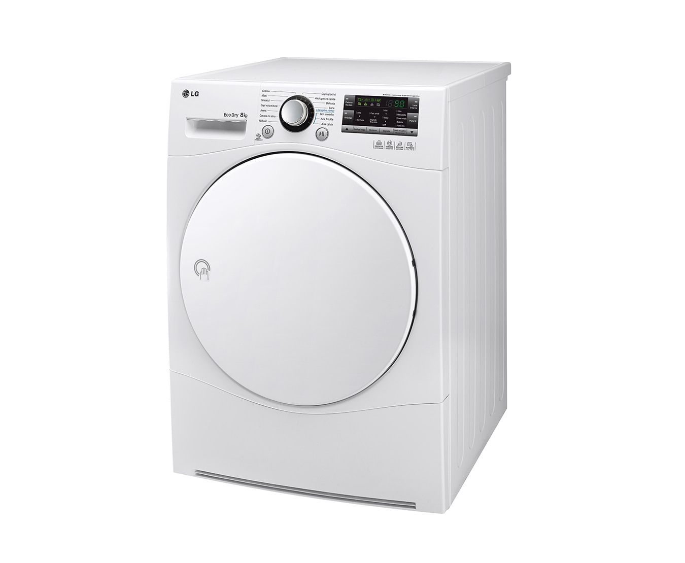 LG Asciugatrice pompa di calore 8 kg in classe A++ e classe di condensazione A., RC8055AH6M