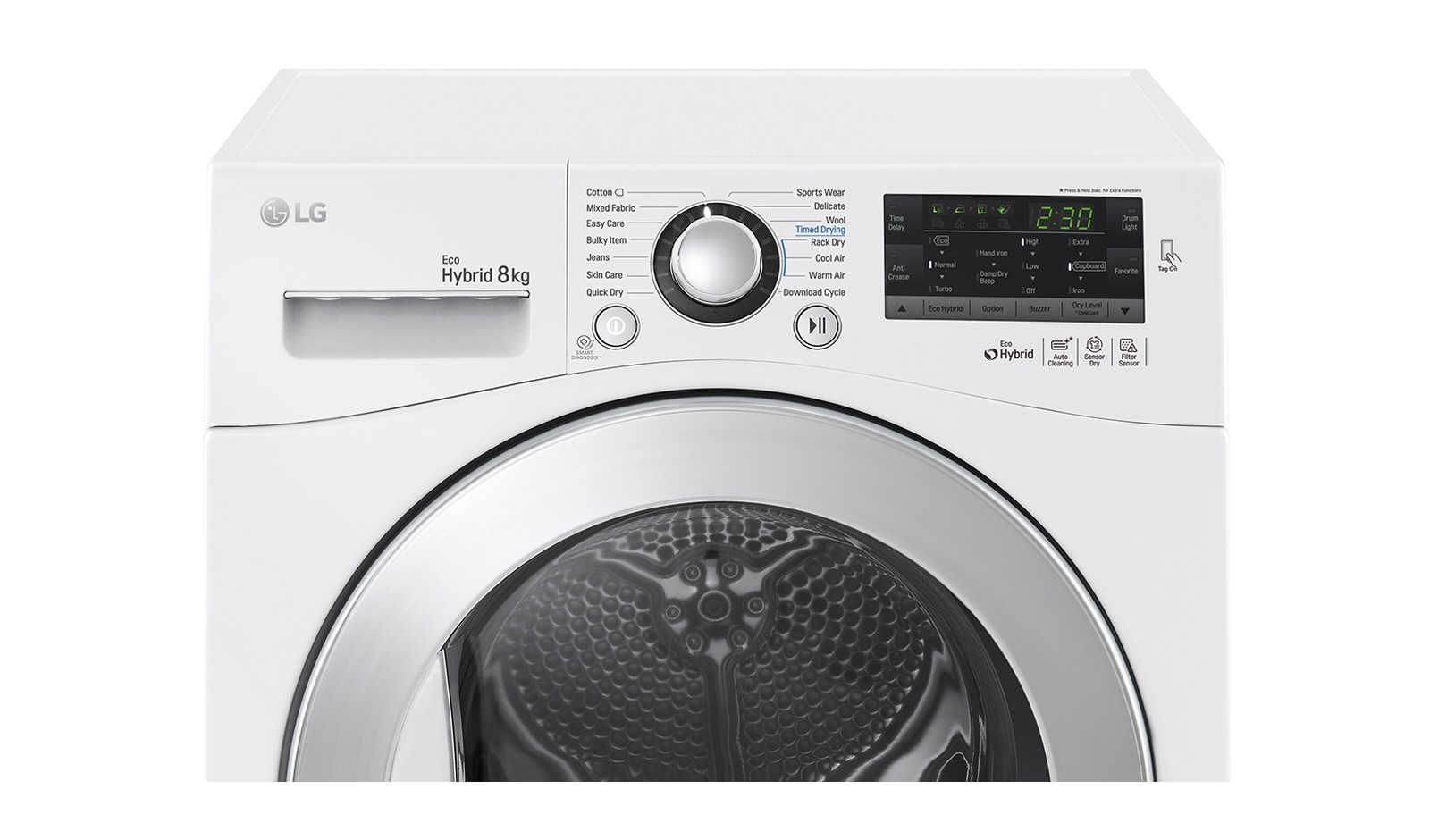 LG Asciugatrice Eco Hybrid 8 Kg Classe energetica A++, RC8055AP2F