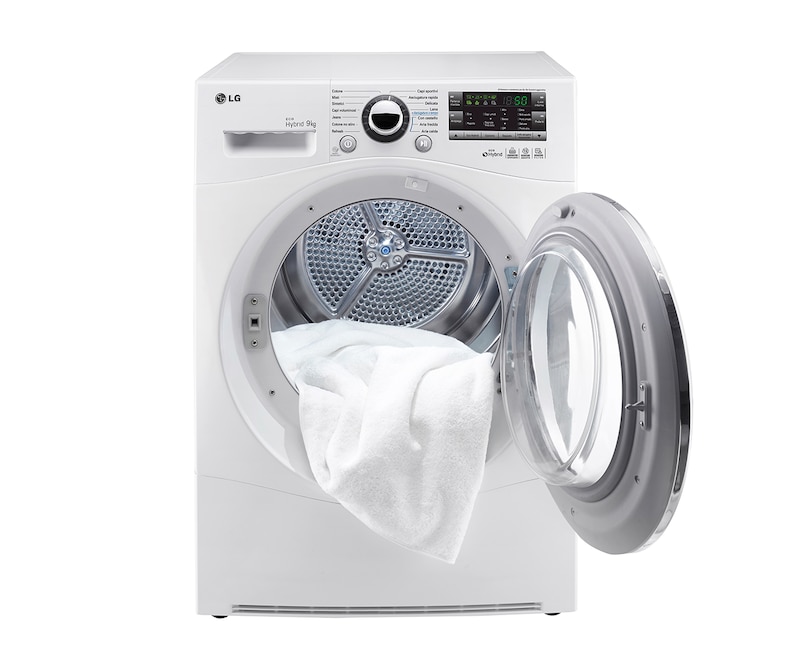 LG Asciugatrice pompa di calore 9Kg, tecnologia Eco Hybrid, in classe A++ e classe di condensazione A., RC9055AP2Z