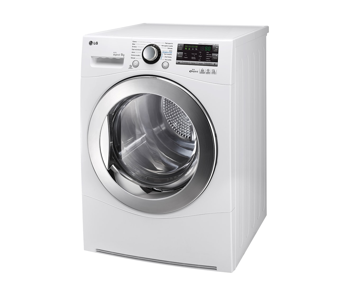 LG Asciugatrice pompa di calore 9Kg, tecnologia Eco Hybrid, in classe A++ e classe di condensazione A., RC9055AP2Z