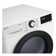 LG Asciugatrice 9kg Pompa di calore DUAL Inverter | Serie V9 Classe A+++ | Eco Hybrid, Condensatore autopulente, Wi-Fi, RH90V9AVBN