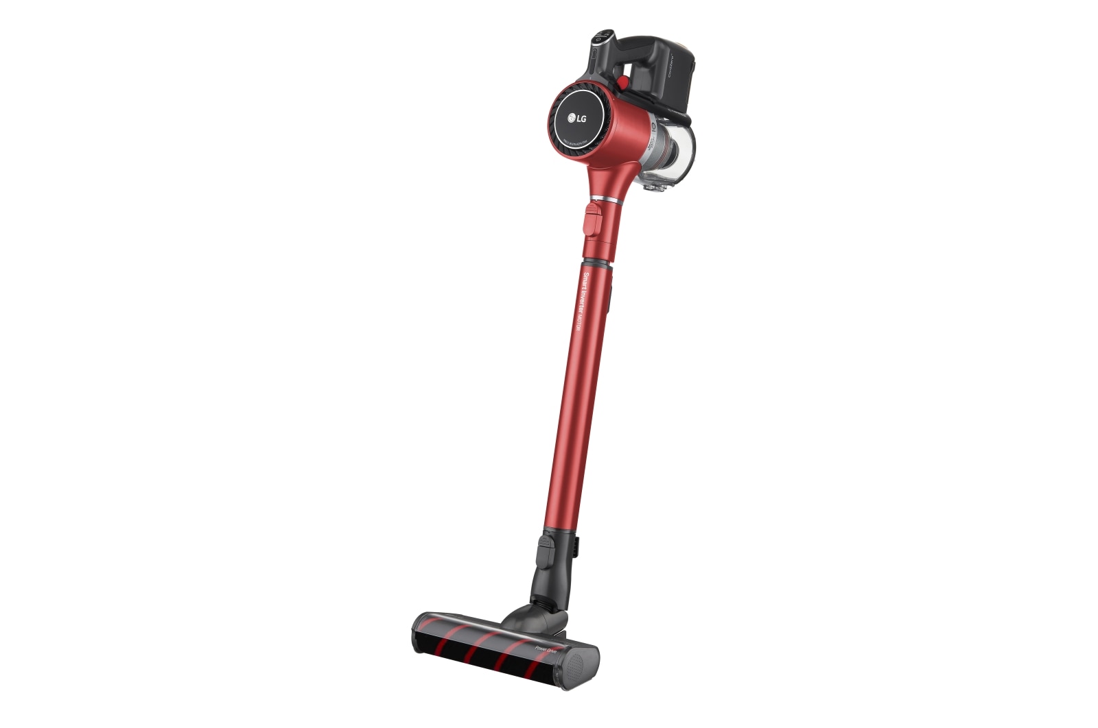LG CordZero™ A9K Slim | Aspirapolvere Kompressor™ 200 W, 60 min | 2 spazzole + 2 accessori, Wi-Fi | Rosso, A9K-SLIM1R