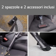 LG CordZero™ A9K Slim | Aspirapolvere Kompressor™ 200 W, 60 min | 2 spazzole + 2 accessori, Wi-Fi | Rosso, A9K-SLIM1R