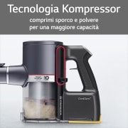 LG CordZero™ A9K Slim | Aspirapolvere Kompressor™ 200 W, 60 min | 2 spazzole + 2 accessori, Wi-Fi | Rosso, A9K-SLIM1R