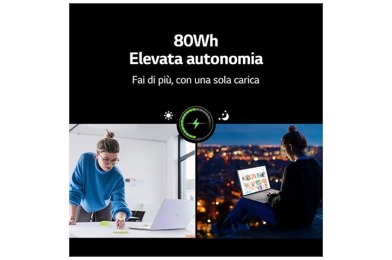 LG Notebook gram Style | 16" OLED, Windows 11 Home | Design iridescente, Intel® Core™ i7, 16GB RAM, SSD 512GB, 16Z90RS-G.AA74D